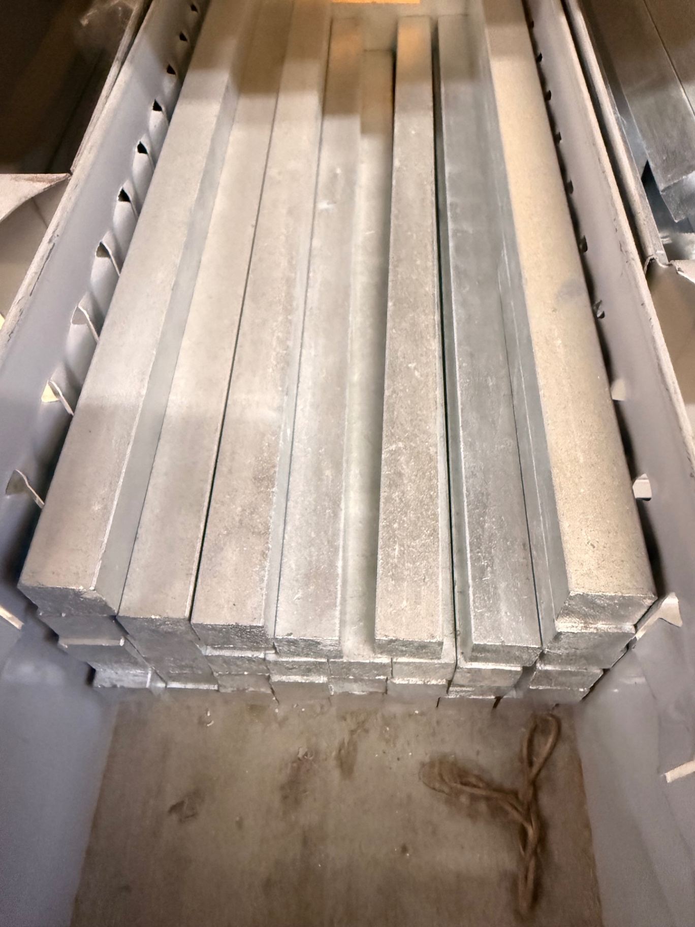 Galvanized strut channel lengths